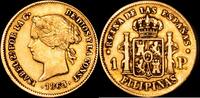 Manila 1 Peso 1833-1868 Isabel II -
