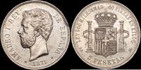 Madrid 5 Pesetas 1871-1873 Amadeo I -