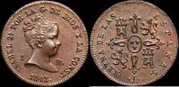 Jubia 1 Maravedí 1833-1868 Isabel II -