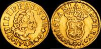 Sevilla 1/2 Escudo 1700-1746 Felipe V -