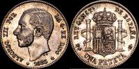 Madrid 1 Peseta 1874-1885 Alfonso XII -