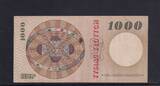 Polen 1000 Zloty 1965 gebraucht III-, Brandfleck,