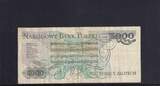Polen 5000 Zloty 1982 Serie: DF, 2 Bst. vor KN, gebraucht III,
