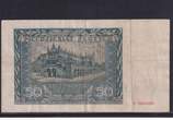 Drittes Reich, Generalgouvernement Polen, 50 Zlotych 1941 Ro.582, ZWK-37, Serie: E, gebraucht III-,