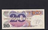 Polen 20 Zloty 1982 1 Buchstabe vor KN, G, Kassenfrisch I,