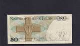 Polen 50 Zloty 1975 1 Buchstabe vor KN, U, leicht gebraucht II+,