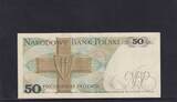 Polen 50 Zloty 1975 1 Buchstabe vor KN, U, leicht gebraucht II,
