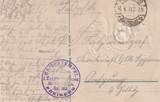 Sachsen Ansichtskarte 1918 Regimentskarte Freiberg 182er, beschrieben, Gebrauchsspuren,