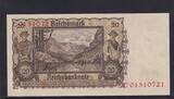 Deutsches Reich, Drittes Reich, 20 Reichsmark 1939 Ro.178, DEU-215, Serie: C, leicht gebraucht II+, Lagerschaden kleiner Eckbug sonst Kassenfrisch,