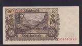 Deutsches Reich, Drittes Reich, 20 Reichsmark 1939 Ro.178, DEU-215, Serie: C, leicht gebraucht II+, Lagerschaden kleiner Eckbug sonst Kassenfrisch,