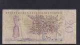 Tschechoslowakei, 20 Kronen 1949 gebraucht III-,
