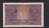 Tschechoslowakei, 10 Kronen 1927 gebraucht III+,