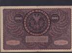 Polen 1000 Marek 1919 I Serie BF, gebraucht III+,