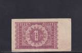 Polen 1 Zloty 1946 gebraucht III+,