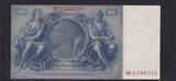 Deutsches Reich, Drittes Reich, 100 Reichsmark 1935 Ro.176b, DEU-211b, Zwischenform, Udr.-Bst. G Serie: M, fast Kassenfrisch, I-,