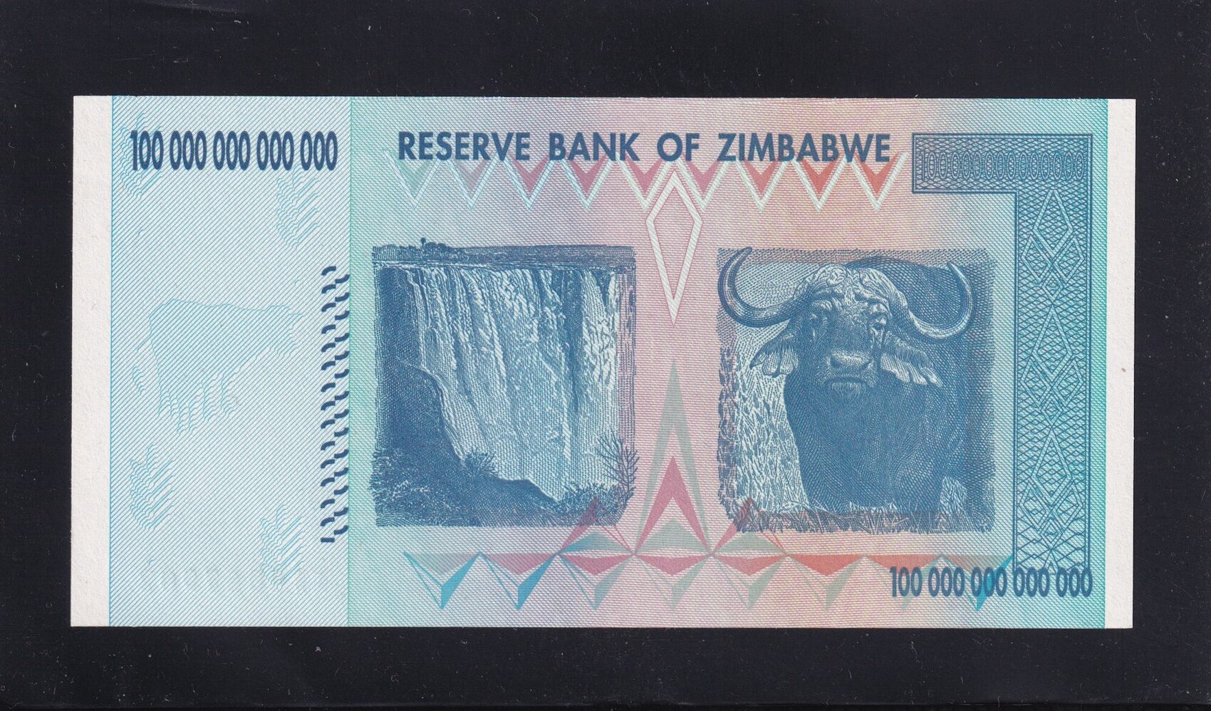Simbabwe 100 & 50 Trillion Dollar Banknoten Von 2008 – Zirkuliert, Sammlerstück