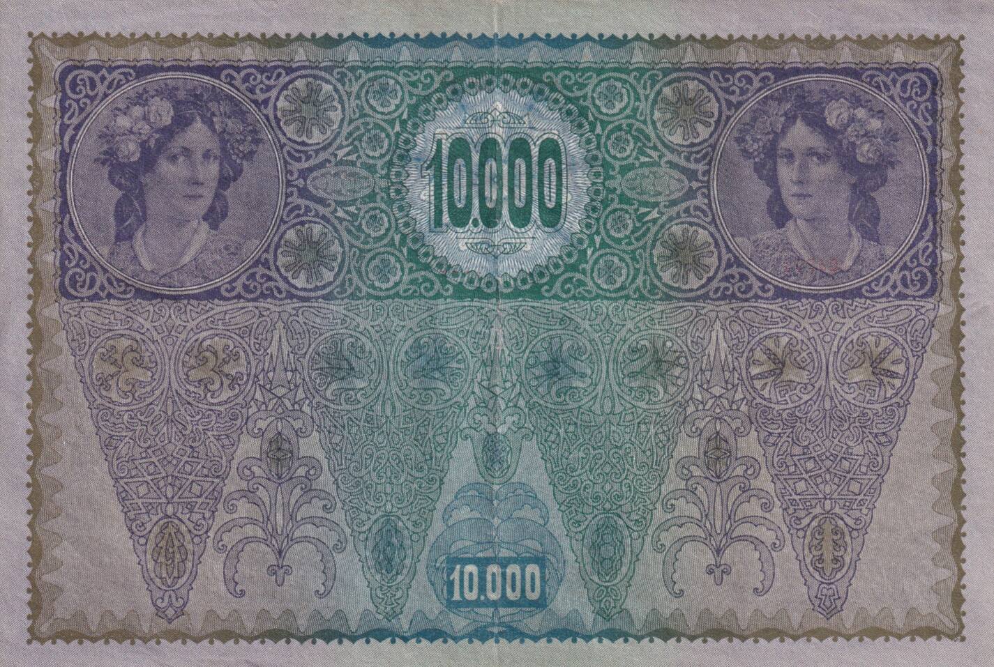 10000 Kronen 1918 Aufdruck DEUTSCH STERREICH Rechts Von Der Krone 10000-kronen-1918-aufdruck-deutsch-sterreich-rechts-von-der-krone