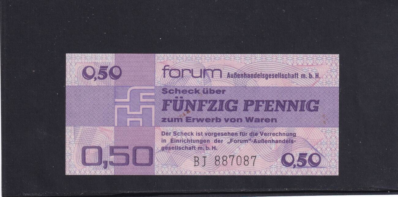 Deutschland, DDR, Forumscheck, 50 Pfennig 1979 Ro.367a, DDR29a, Serie