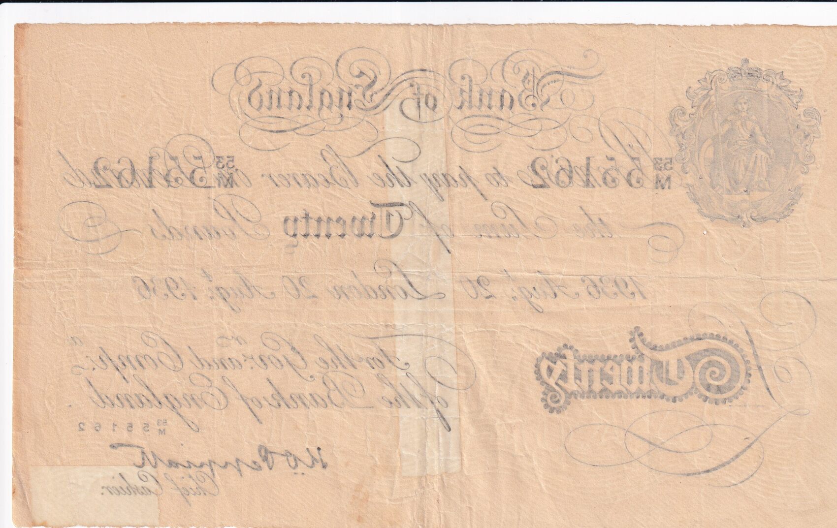 Deutsches Reich Drittes Reich 20 Pfund 1936 Operation Bernhard deutsches-reich-drittes-reich-20-pfund-1936-operation-bernhard