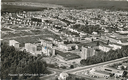 Ansichtskarte 1963 Deutschland Brd Hausen Bei Offenbach Gelaufen