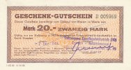 Deutschland, DDR 20 Mark Geschenk-Gutschein -