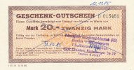 Deutschland, DDR 20 Mark Geschenk-Gutschein -