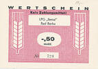 Deutschland, DDR 0,50 Mark LPG-Geld Bad Berka -