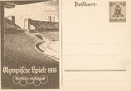 Deutsches Reich, Drittes Reich, Propaganda Postkarte Ganzsache,Olympiade 1936, -