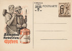 Deutsches Reich, Drittes Reich, Propaganda Postkarte Ganzsache,Winterhilfswerk 1940, -