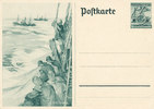 Deutsches Reich, Drittes Reich, Propaganda Postkarte Ganzsache,Hochseefischer, -