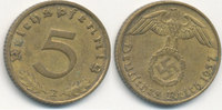 Deutsches Reich, Drittes Reich 5 Reichspfennig J.363