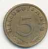 Deutsches Reich, Drittes Reich 5 Reichspfennig