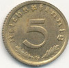 Deutsches Reich, Drittes Reich 5 Reichspfennig