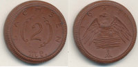Deutsches Reich,Weimarer Republik, 2 Mark Böttgersteinzeug Sachsen,