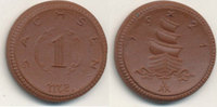 Deutsches Reich,Weimarer Republik, 1 Mark Böttgersteinzeug Sachsen,