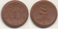 Deutsches Reich,Weimarer Republik, 1 Mark Böttgersteinzeug Sachsen,