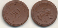 Deutsches Reich,Weimarer Republik, 50 Pfennig Böttgersteinzeug Sachsen,