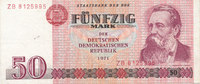 Deutschland,DDR, 50 Mark 1971 Ro.360b Typensatz,Ersatznote, gebraucht III, 4,99 EUR Differenzbesteuert nach §25a UStG zzgl. 2,00 EUR Versand