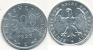 Deutsches Reich,Weimarer Republik, 500 Mark J.305