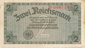 Deutsches Reich,Drittes Reich, 2 Reichsmark Ro.552a KN 7stellig,,