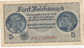 Deutsches Reich,Drittes Reich, 5 Reichsmark Ro.553b KN 8stellig,