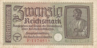 Deutsches Reich,Drittes Reich, 20 Reichsmark Ro.554a