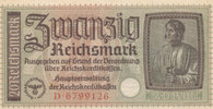 Deutsches Reich,Drittes Reich, 20 Reichsmark Ro.554a