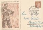 Deutsches Reich, Drittes Reich, Postkarte Tag der Briefmarke, -