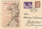 Deutsches Reich, Drittes Reich, Postkarte Tag der Briefmarke, -
