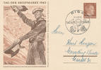 Deutsches Reich, Drittes Reich, Postkarte Tag der Briefmarke, -