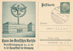 Deutsches Reich, Drittes Reich, Postkarte Haus des Deutschen Rechts, -