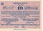 Deutsches Reich,Schlesien, 10 Goldpfennig Kotzenau Eisenhüttenwerk, -