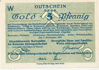 Deutsches Reich,Schlesien, 5 Goldpfennig Kotzenau Eisenhüttenwerk,