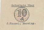 Deutschland, Alliierte Besatzung 10 Pfennig Massing,J.Hummel, -